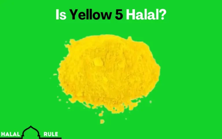 Is Yellow 5 Halal Or Haram In Islam?