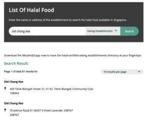 Old Chang Kee halal certified